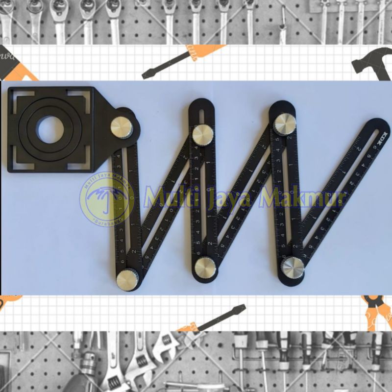 

Penggaris Keramik 6 Lipat Besi - Adjustable Multi Fungsi Ruler