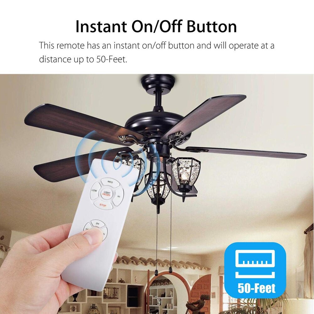 Qiachip Ac 110v 220v Wifi Smart Ceiling Fan App Remote Timer And Speed Control Light Home Work Shopee Indonesia