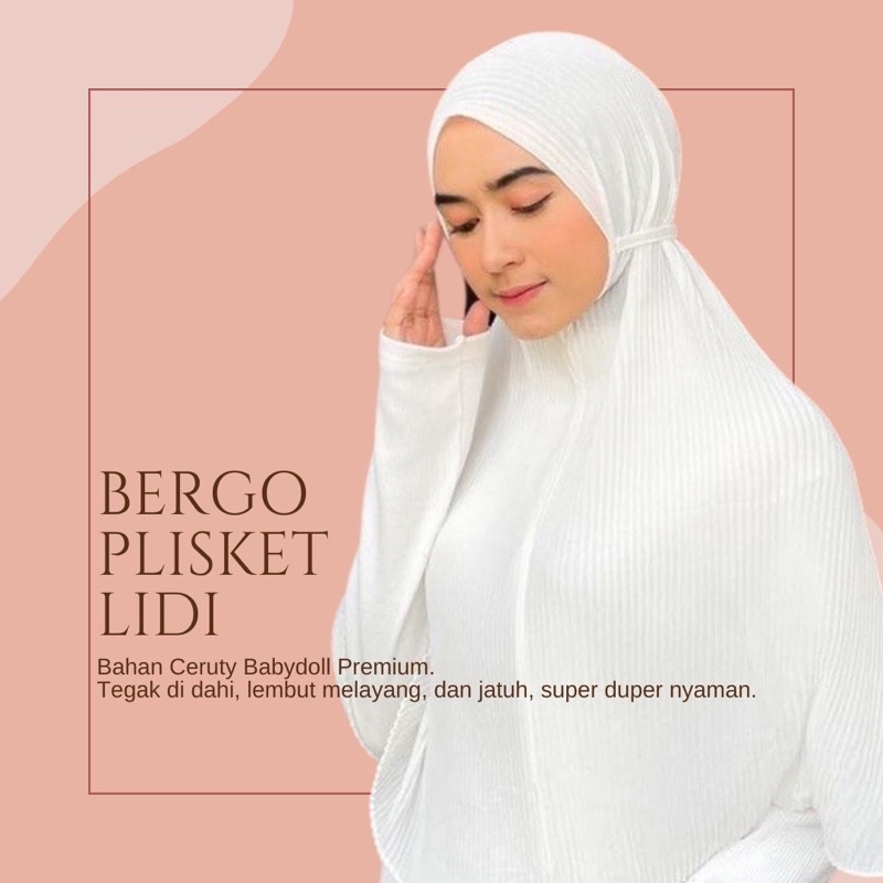 (AMD) HIJAB BERGO RAVENA MARYAM PENGUIN PLISKET JUMBO XL INSTAN CERUTI