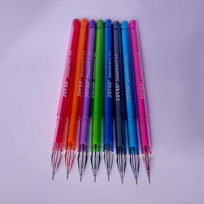

Lucu Pulpen Gel Warna 0,5 Mm Joyko Gpc-296 Diamond Art2 8 Warna Limited