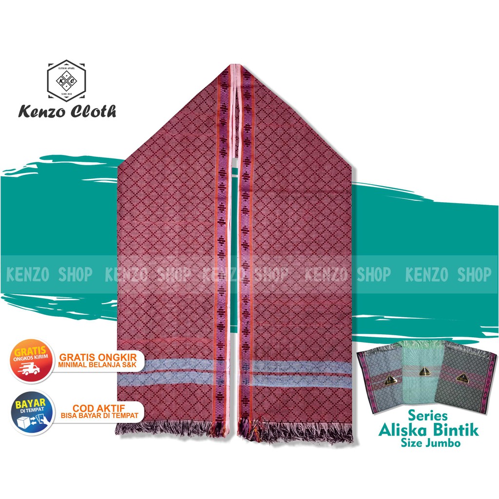 SORBAN ALISKA PANJANG MOTIF BINTIK - SORBAN HAJI TERMURAH