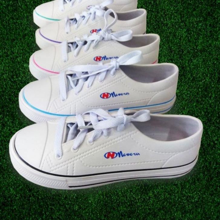 Terlaris.. SEPATU TALI NEW ERA PUTIH / SEPATU KARET TALI NEW ERA LB E 9031 ORIGINAL / sepatu sneaker