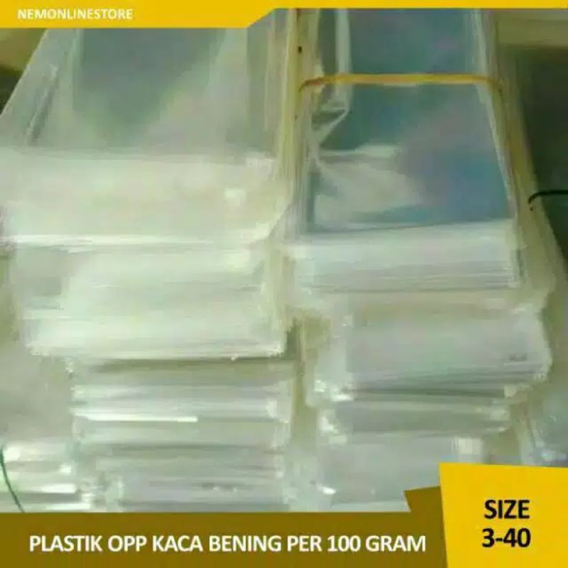 

Plastik Opp Bening per 100 Gram