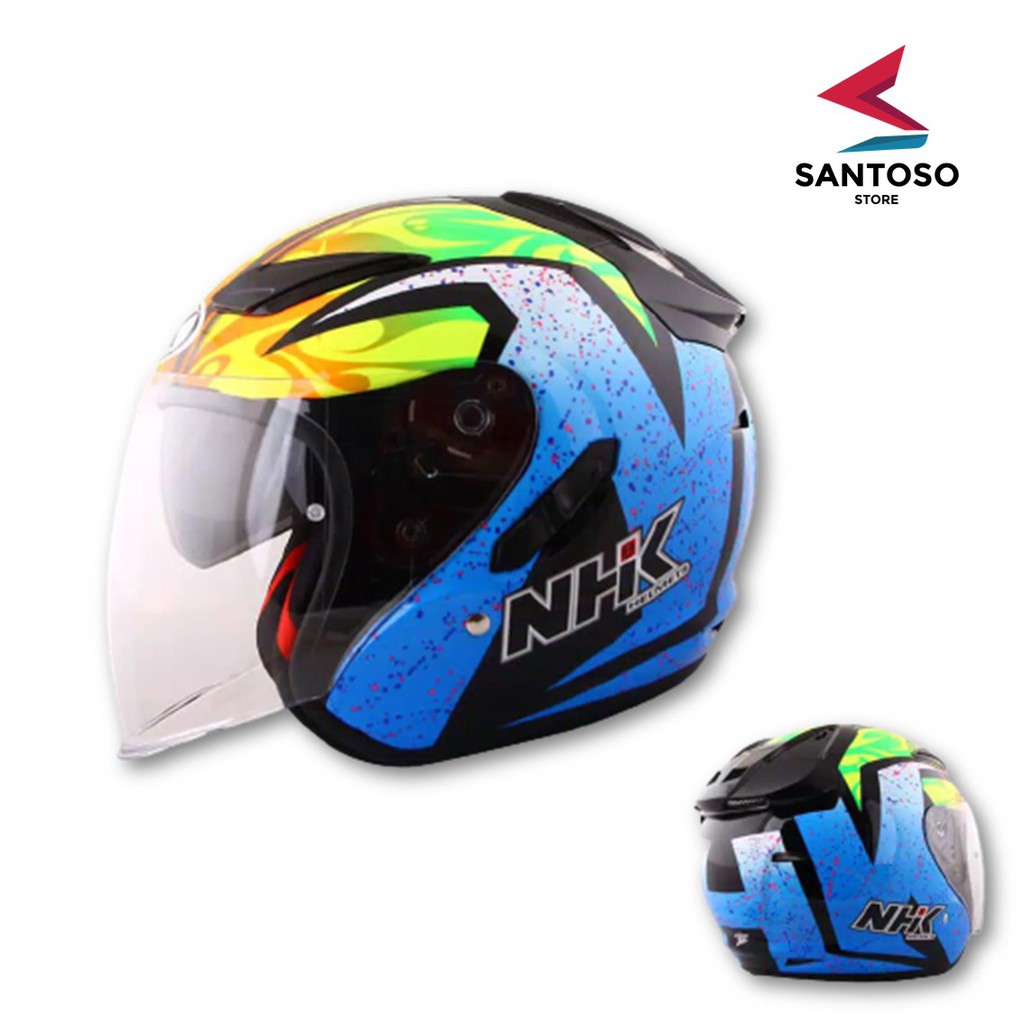 Helm NHK R1 Winter Karel Abraham Blue Black Special Edition