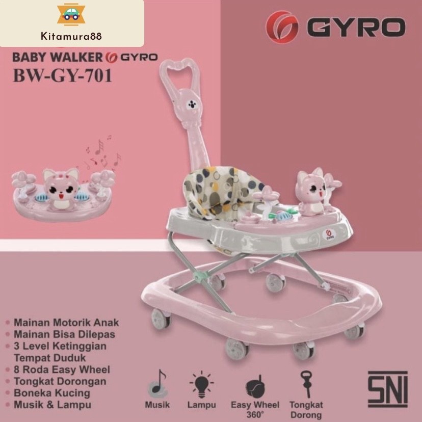 Baby Walker Anak Bayi - BABY WALKER GYRO GY 701