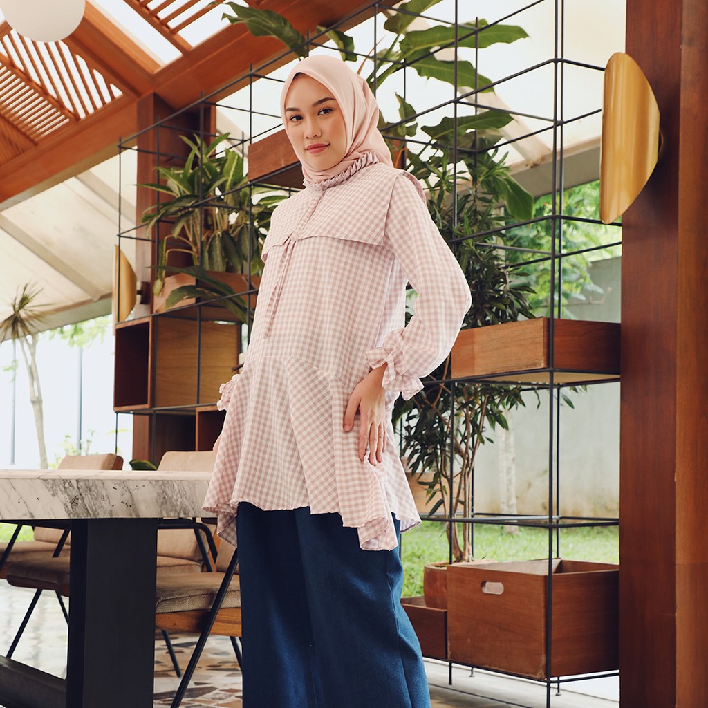 Defect Hijabchic Cera Lilac Gingham