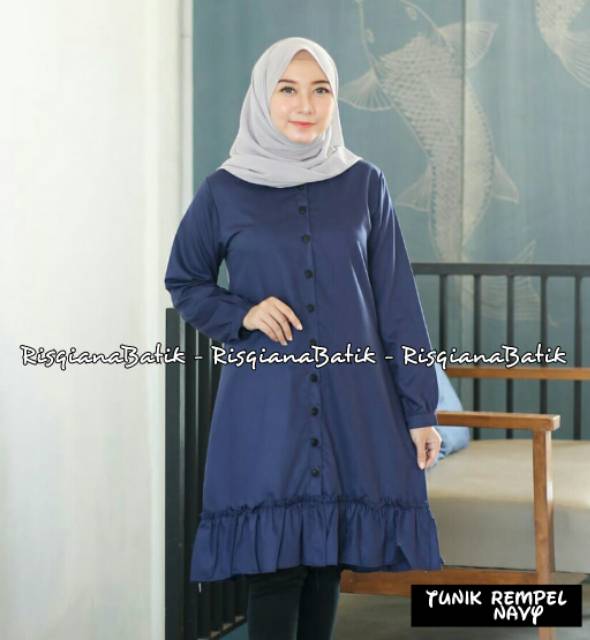 TUNIK KATUN TOYOBO FODU / LONG TUNIK / TUNIK TERLARIS / TUNIK REMPEL