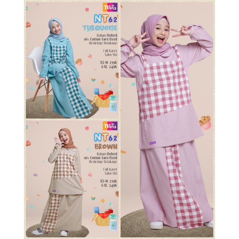 Gamis Setelan anak Remaja, Nibras Teen NT 62