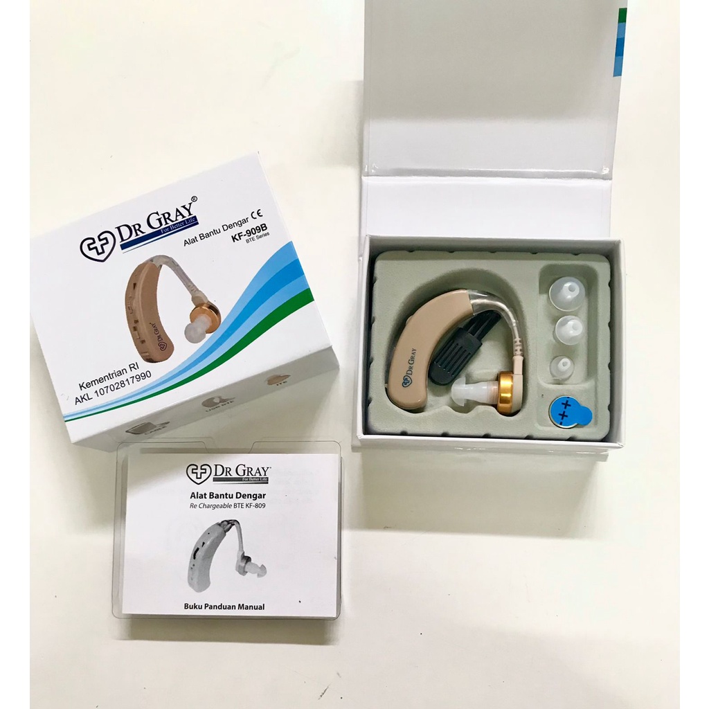 [GRAY.STORE178] Alat Bantu Dengar KF909B Dr Gray Hearing Aid Cantol BTE Series KF-909B - KF909B