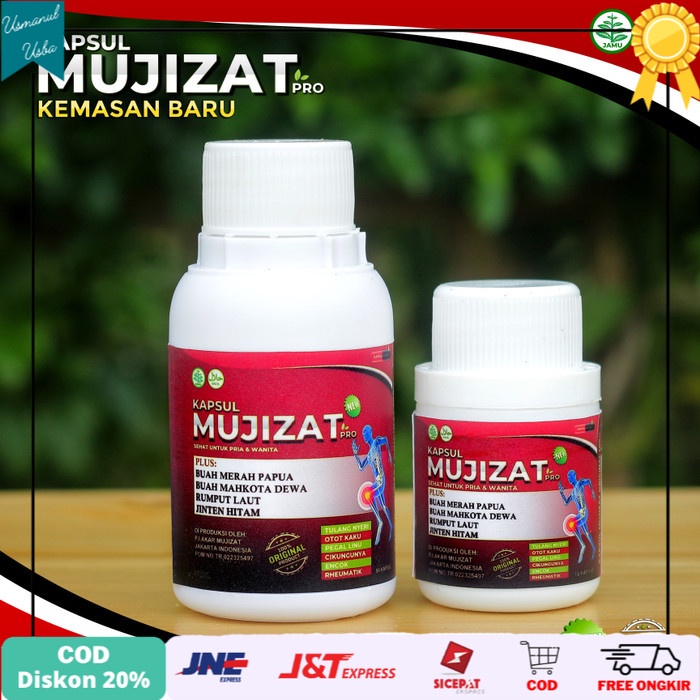 

◾COD◾ Kapsul Herbal Mujizat Mengatasi Asam Urat (Obat Segala Penyakit) Isi28