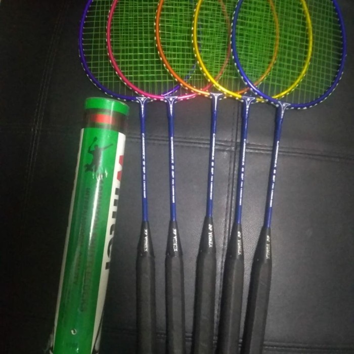raket badminton / bulutangkis dan shutlecock kok olahraga yonex anak Original