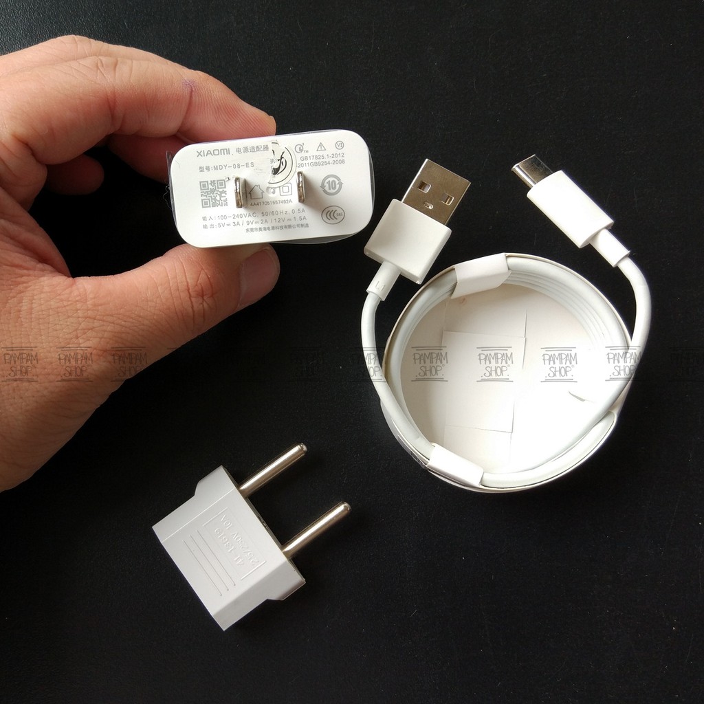 Charger XiaoMi Type C 3A Ampere Fast Quick Charging MDY-08-ES Mi5 Mi5X Mi6 Plus Original MDY08ES