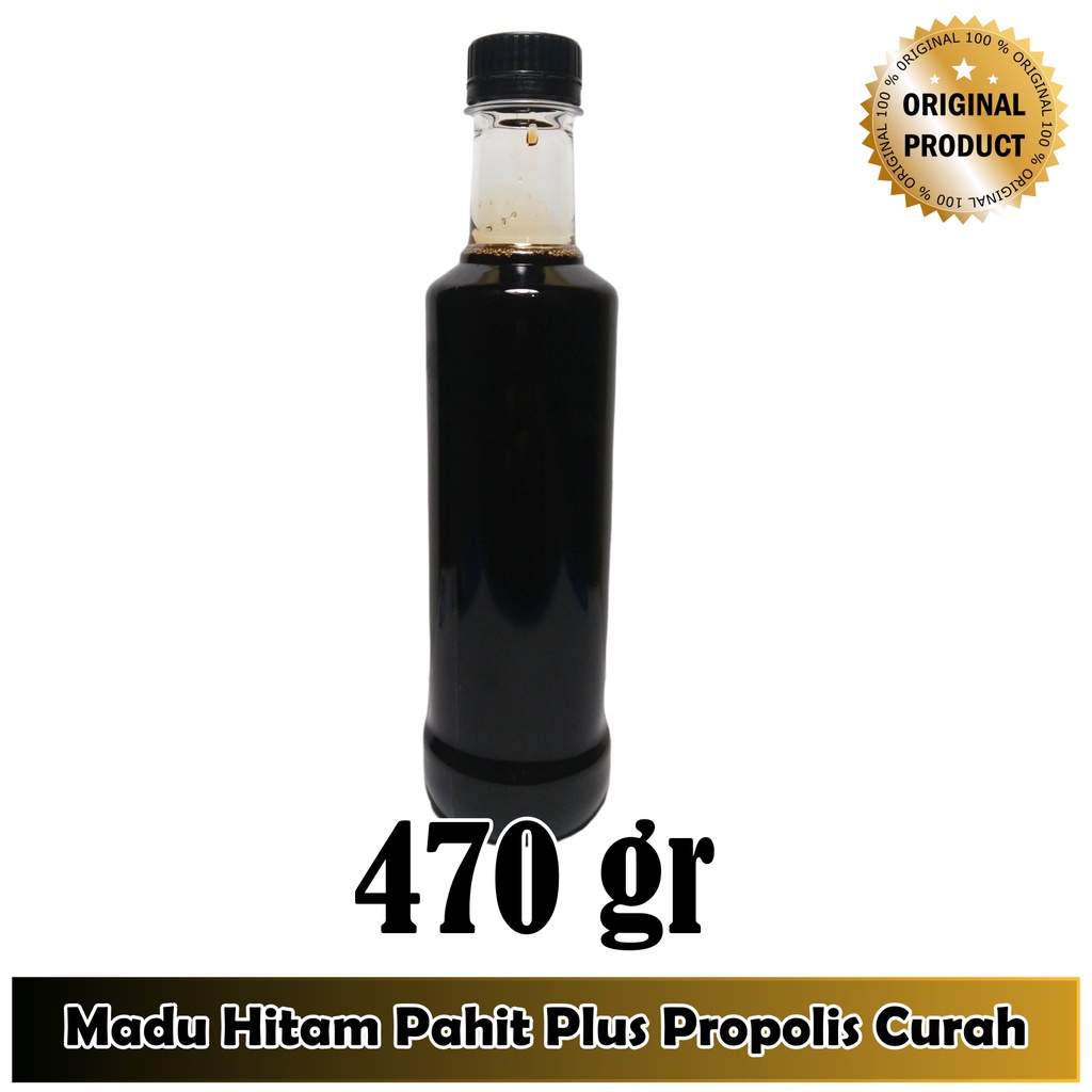 MADU HITAM PAHIT PROPOLIS PLUS INSULIN SUPER 470 gram Curah