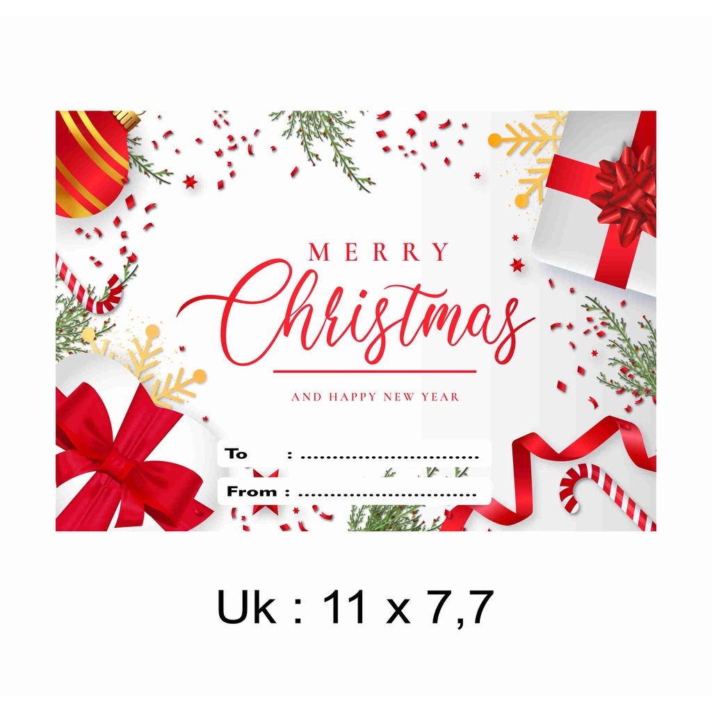 Jual Merry Christmas Card / Kartu Ucapan Natal Murah Merry Christmas