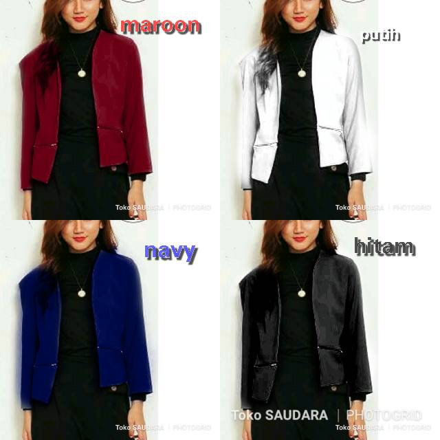 Side zipper office blazer (blazer zipper)