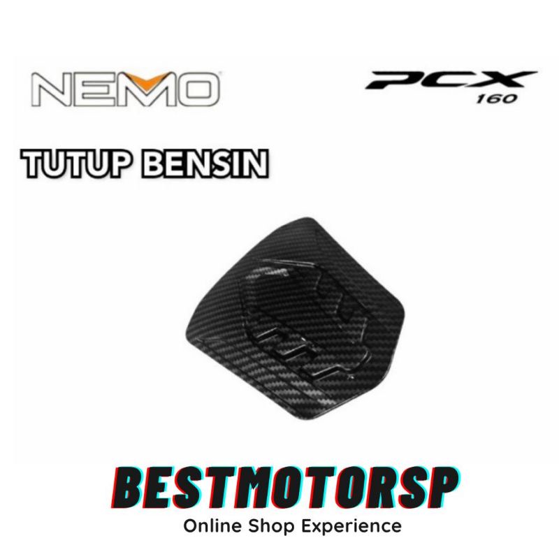 Cover Tutup Bensin PCX 160 Carbon Nemo