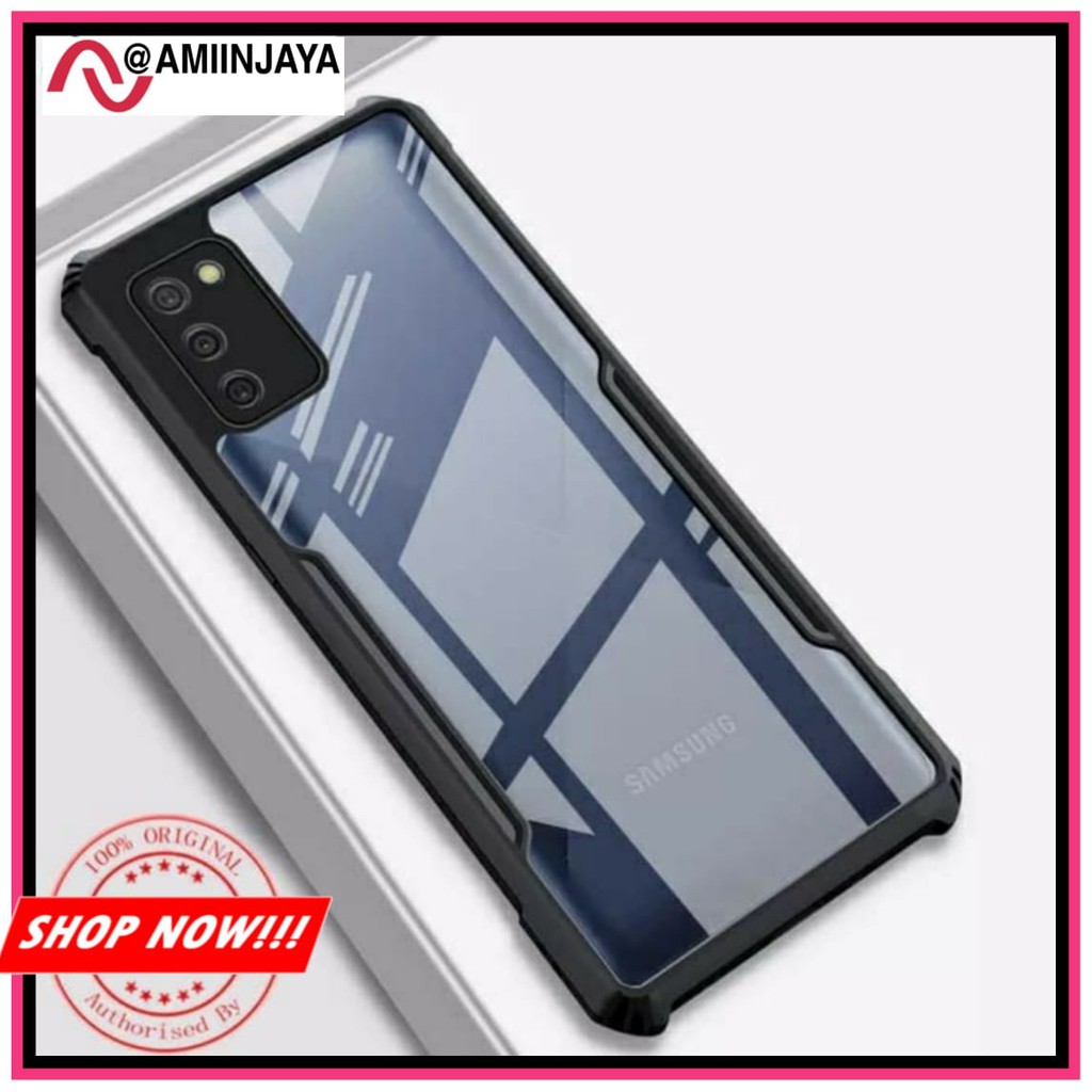 Case Samsung A02s M02s Shockproof Armor Transparent Premium Hard Case