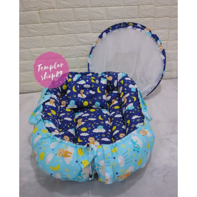 Paket Kasur Bayi kolam Kelambu Set Baru Lahir Murah | Produk Perlengkapn Tempat Tidur Baby KD