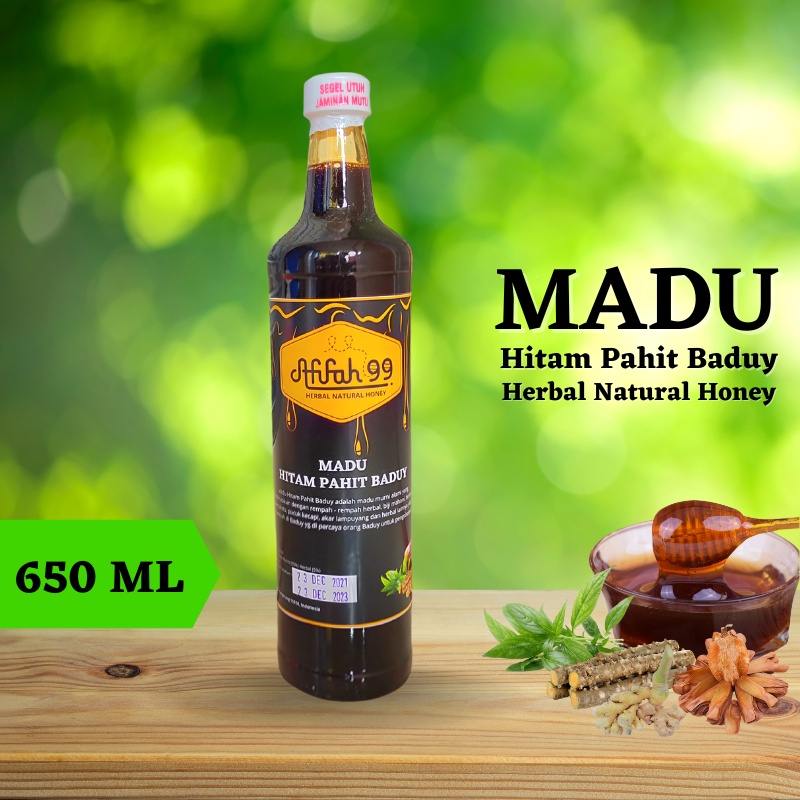 

Madu Hitam Pahit Baduy 910gr (650 ml) - Herbal Natural Honey - Madu Hutan Baduy - Madu Afifah 99