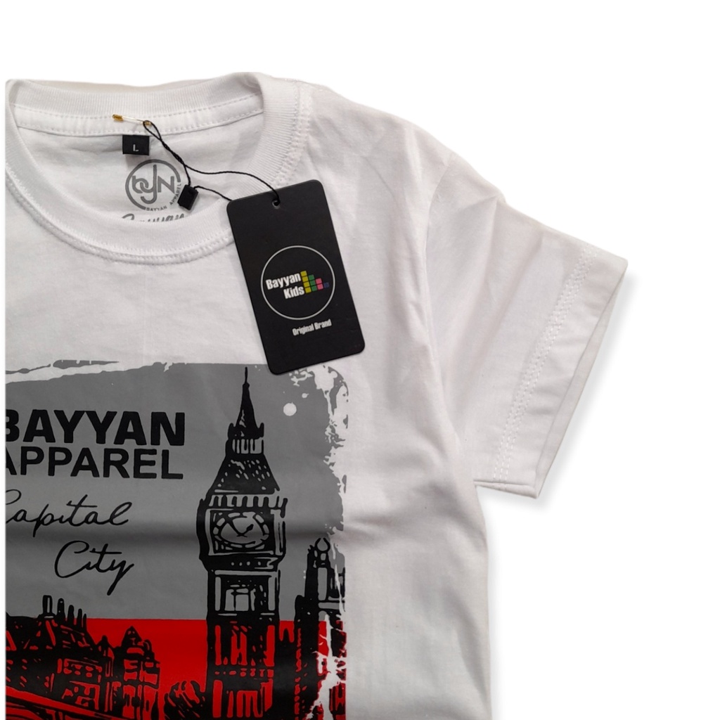 Bayyan Kaos Distro Anak Laki Laki Umur 1-12 Tahun Motif London