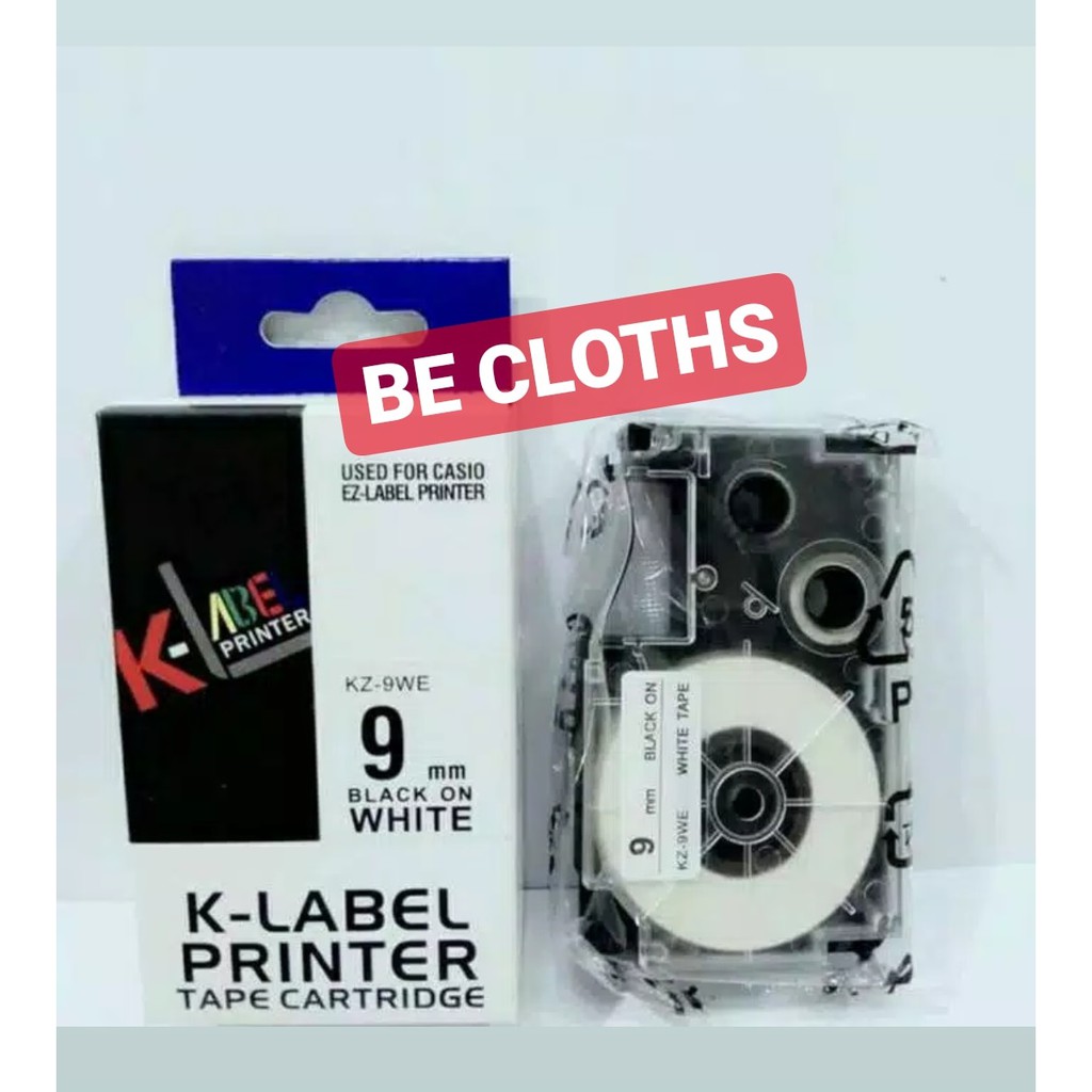 

Pita Label Printer 9mm Compatible Casio EZ Label Tape Printer 9 mm K Label Printer Casio KZ-9WE