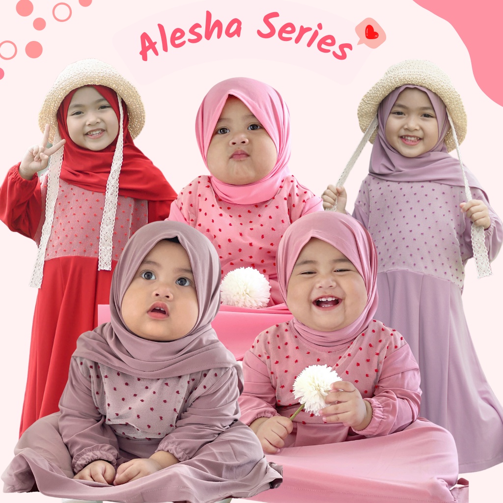 HONEYBLOSSOM gamis bayi perempuan lucu / gamis bayi alesha polos