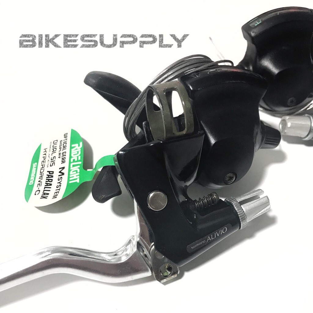 Shifter Operan + Brake Lever Sepeda Merk Shimano Alivio 3 x 7 Speed MC10 JAPAN - Barang Jadul / Vint