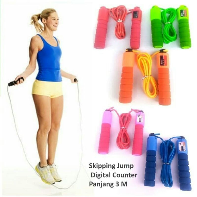 ⭐️ Jendela Kosmetik ⭐️ Skipping Rope / Alat Lompat Tali / Alat Olahraga / Tali Lompat Skipping / Jump Rope Skipping / Alat Gym / Alat Olahraga / Alat Fitnes