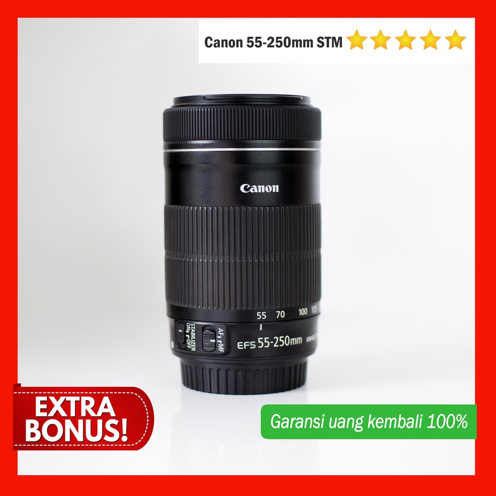 Lensa Tele Canon 55-250mm STM