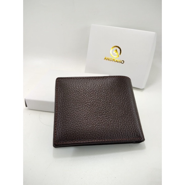 DOMPET PRIA ASLI KULIT LOGO ANDRANO DOMPET PRIA KULIT ASLI JERUK DOMPET LIPAT KULIT ASLI MURAH MERIAH DOMPET PRIA KULIT MODEL TIPIS