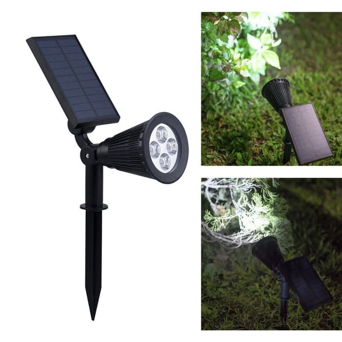 Lampu sorot solar panel lampu sorot outdoor led lampu taman anti air