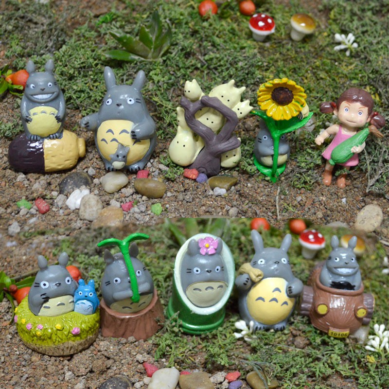Figure untuk miniature / topper kue totoro set