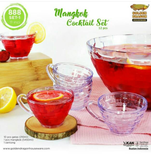 Mangkok Cocktail Set 11 inci