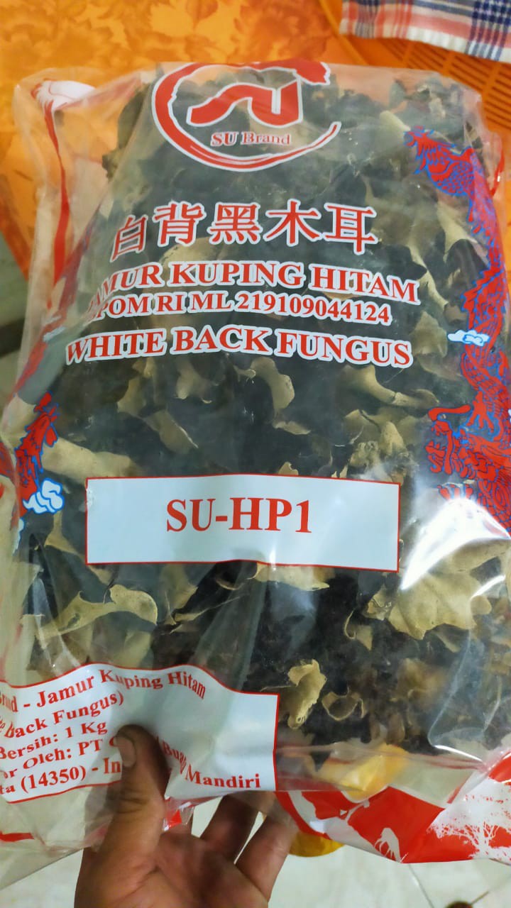 White Black Fungus Suhp1 / Bok Jie / Jamur Kuping Hitam Putih