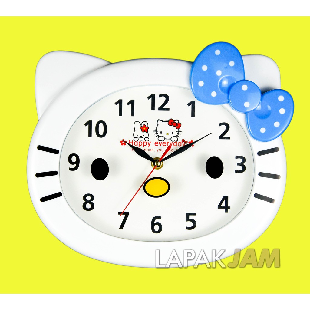 Jam Dinding Karakter Hello Kitty Lucu Unik Minimalis Wall Clock Happyday 9902 Shopee Indonesia