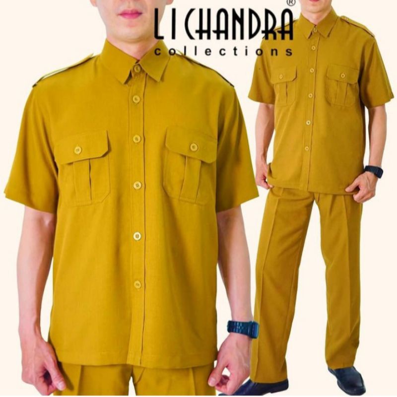 seragam pemda muda pria lichandra original / seragam pns pria / seragam kerja