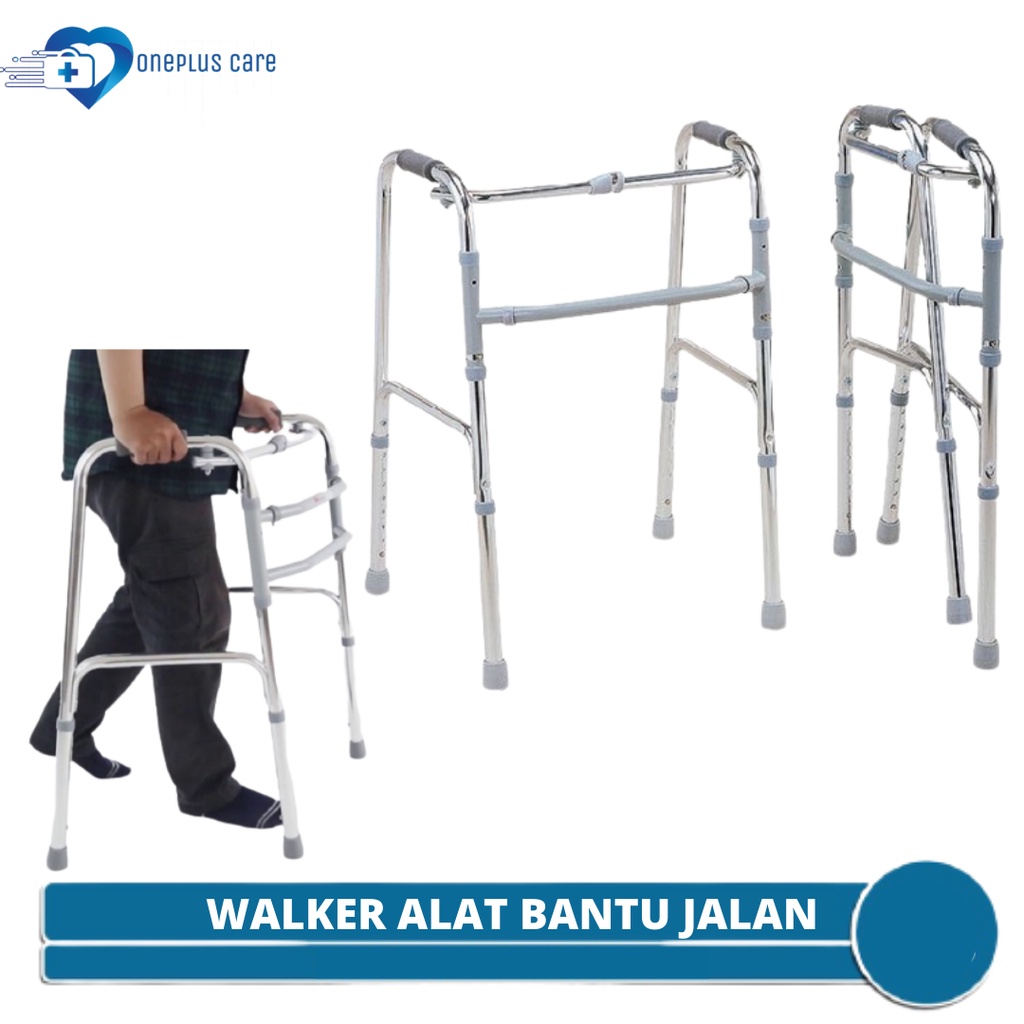 COD - Walker Tanpa Roda Lipat Sella / Tongkat Bantu Jalan / Walker Standard Onemed Onehealth Sella