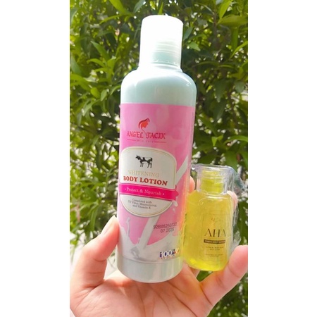 Paket Hemat Handbody angel tacik dan Serum AHA Kf skin / Aha kf skin / hb angel tacik viral