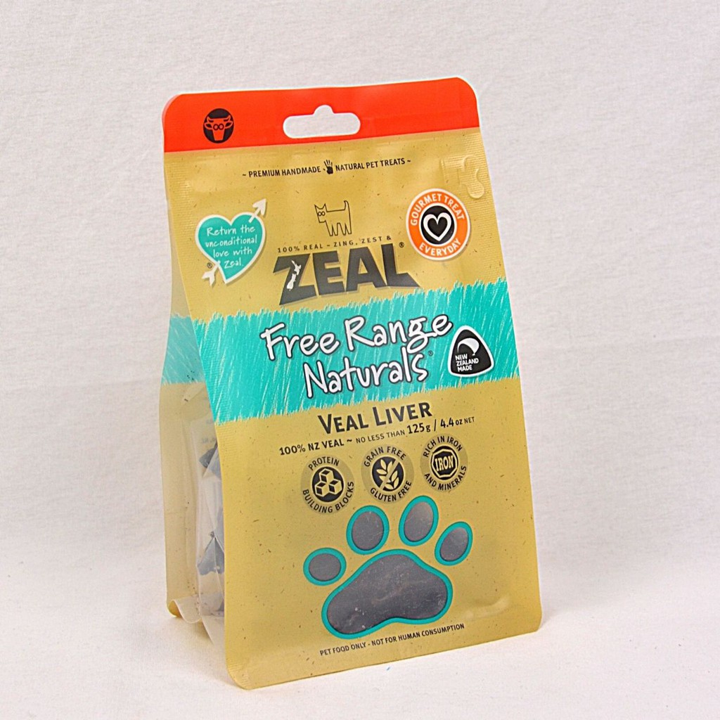 ZEAL Snack Anjing VEAL Liver 125gr