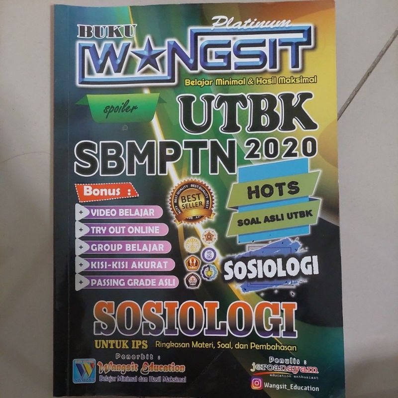 

Preloved buku latihan UTBK wangsit