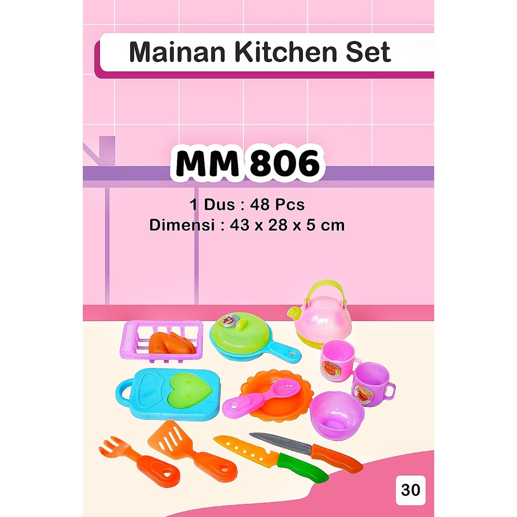 Mainan Masak Masakan Kemasan Set Kitchen Set Mainan SG Toys Mainan Anak Perempuan