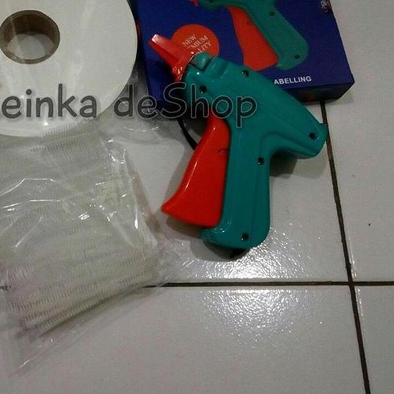 

☪ Paket laundry binatu Alat tembak tag gun isinya arrow pin Pita label penanda cucian laundry 1/2 in