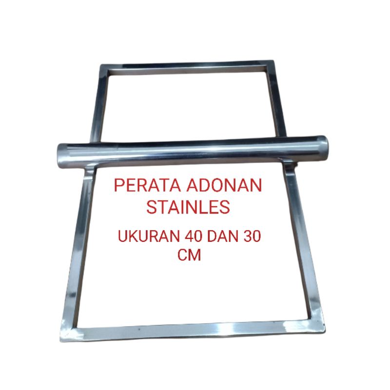 Bingkai Perata Adonan Kue Kering Stainless Ukuran 30 x 20 CM Dan 40x30