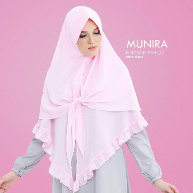 Khimar Syari Ceruty Premium Pet Busa Non antem Original Munira...Rp199.000