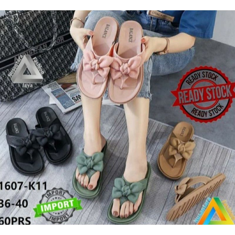 sandal jelly wanita (1607-K11) sandal santai/sandal balance