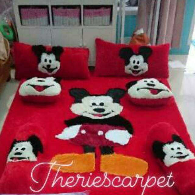 Karpet Bulu Rasfur Karakter Set 200x140x4cm Shopee Indonesia