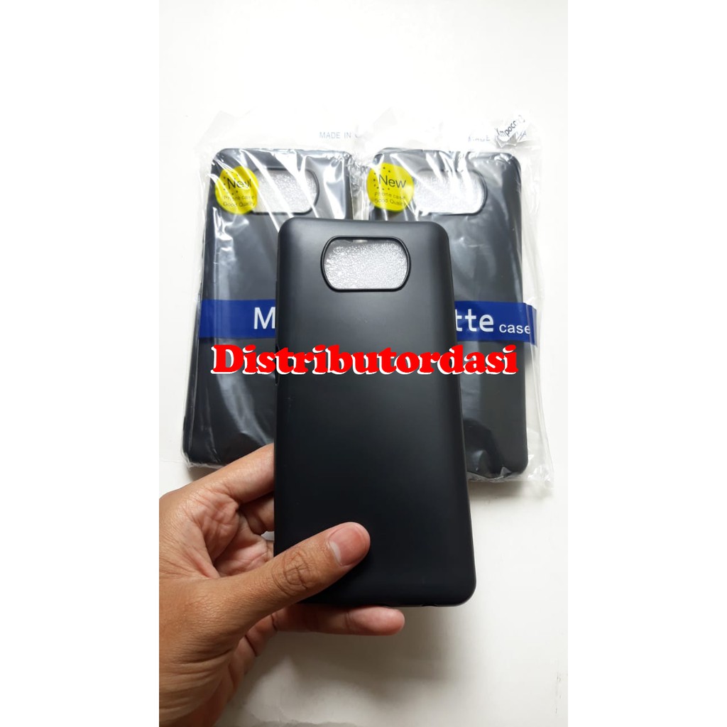 SOFTCASE CASE TPU SILIKON CASING KONDOM blackmatte case pocophone x3 ready stok grosir