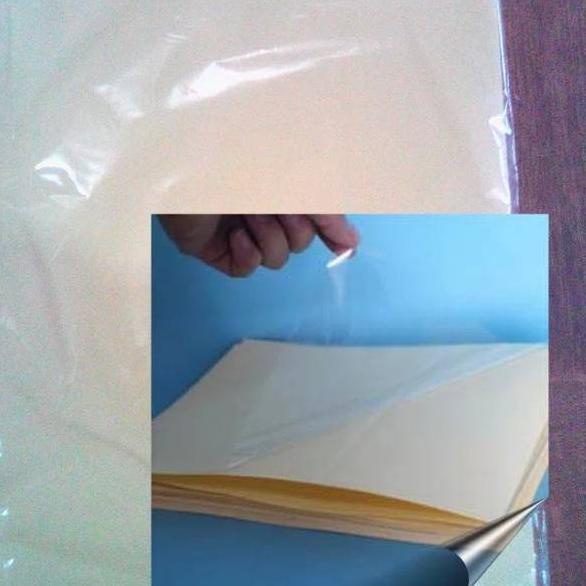 

✓ Plastik laminasi pelapis tahan air sticker transparant A4++ Flash Sale