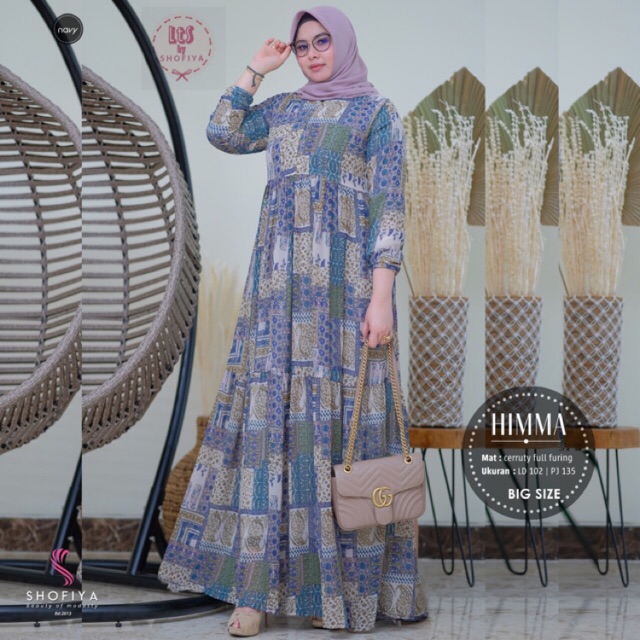 HIMMA DRESS HIMMA GAMIS HIMMA BIG SIZE DRESS BIG SIZE GAMIS BIG SIZE GAMIS ORI SHOFIYA GAMIS MOTIF