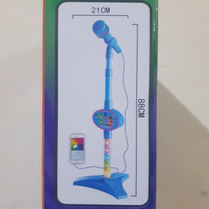 Mainan Microphone Anak Edukatif - Standing Mic Light &amp; Sund Edukasi